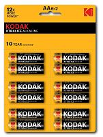 Батарейки Kodak LR6-12BL perforated (6x2BL) XTRALIFE Alkaline [KAA-2x6 perf] (144/576/18432)