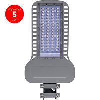 Уличный светодиодный светильник 100W 4000K  AC230V/ 50Hz цвет серый (IP65), SP3050 FERON