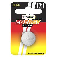 Батарейки Трофи CR1616-1BL ENERGY POWER Lithium (10/240/43200)