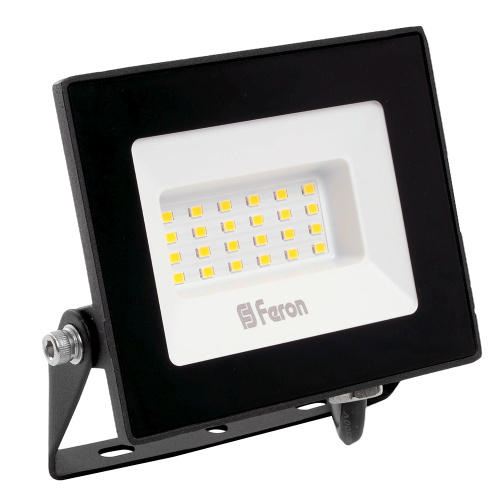 Прожектор светодиодный 2835 SMD 30W 6400K IP65  AC220V/50Hz, черный , LL-920 FERON