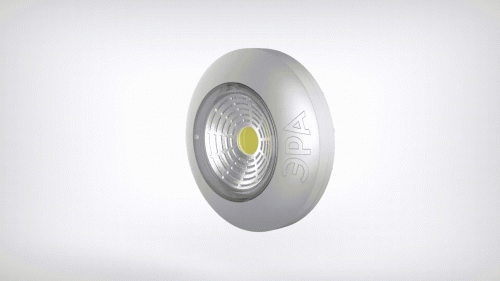 Светодиодный фонарь подсветка ЭРА Пушлайт SB-504 Аврора самоклеящийся 3шт серебристый COB фото 6