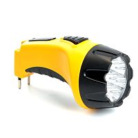 Фонарь аккумуляторный, 4 LED DC (свинцово-кислотная батарея), желтый, TH2293 FERON