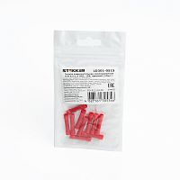 Соединители электрические, сечение 0,5-1,5 мм2, 19A, красный, LD301-0515 (DIY упаковка 10 шт), гильз