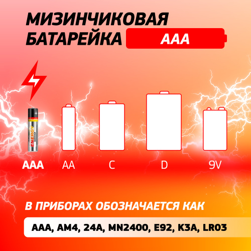 Батарейки Трофи LR03-10BL ENERGY POWER Alkaline фото 5