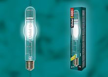 Лампа Uniel металогалогенная MH-TO-400/4000/E40  обладает цоколем E40 и мощностью 400 вт, белый цвет свечения