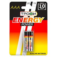 Батарейки Трофи LR03-2BL ENERGY POWER Alkaline (40/480/23040)