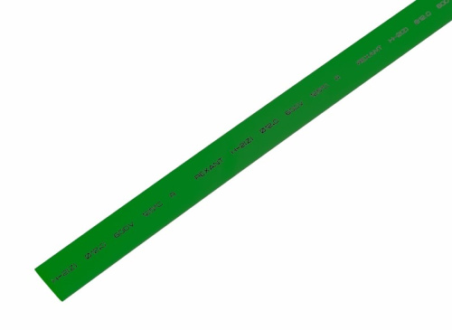 Трубка термоусаживаемая ТУТ нг 12,0/6,0мм, зеленая (упак. 50 шт. по 1м) REXANT