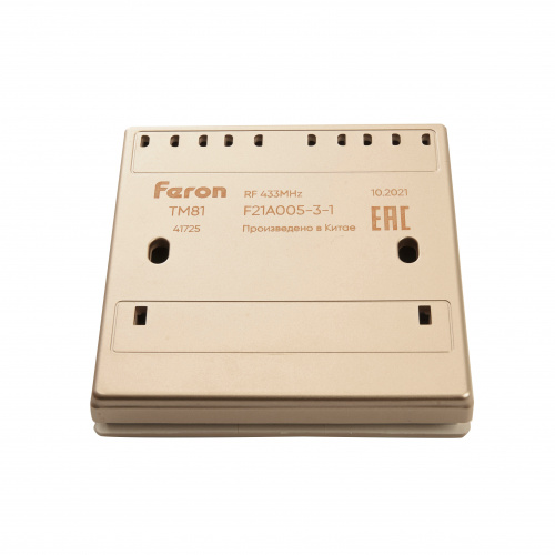 Выключатель дистанционного управления 230V 500W одноклавишный TM81, золото FERON фото 7