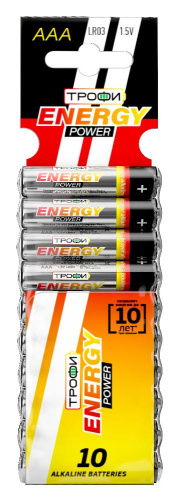 Батарейки Трофи LR03-10BL ENERGY POWER Alkaline