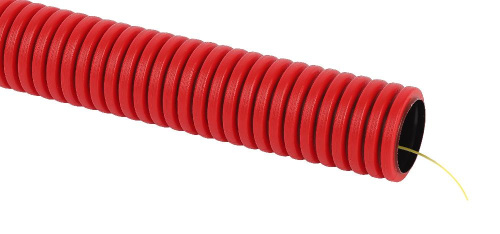 ЭРА Труба гофрированная двустенная ПНД (красная) d 50мм с зонд. 50м